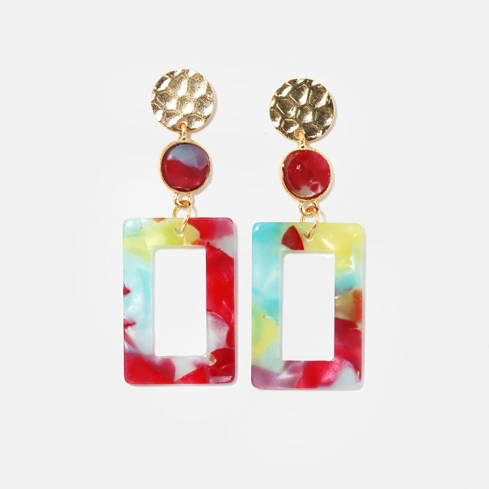 Acrylic Drop Earrings (3 colors)